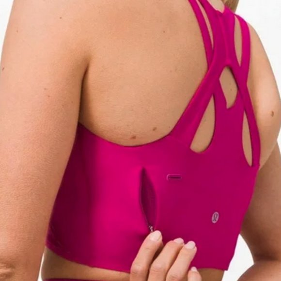 Lululemon Stash It Bra Crop Ripened Raspberry - Picture 8 of 9